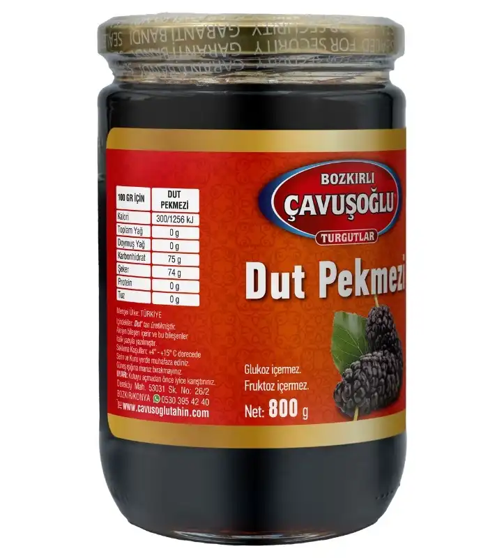 Çavuşoğlu%20Dut%20Pekmezi%20Cam%20Kavanoz%20800g