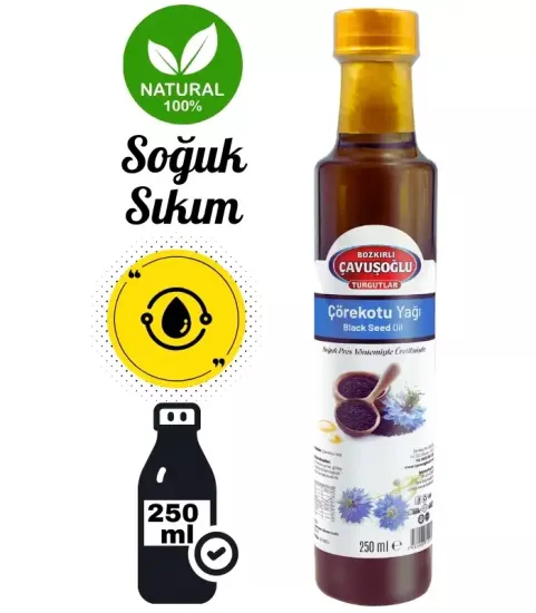 Çavuşoğlu Soğuk Pres Çörek Otu Yağı 250ml