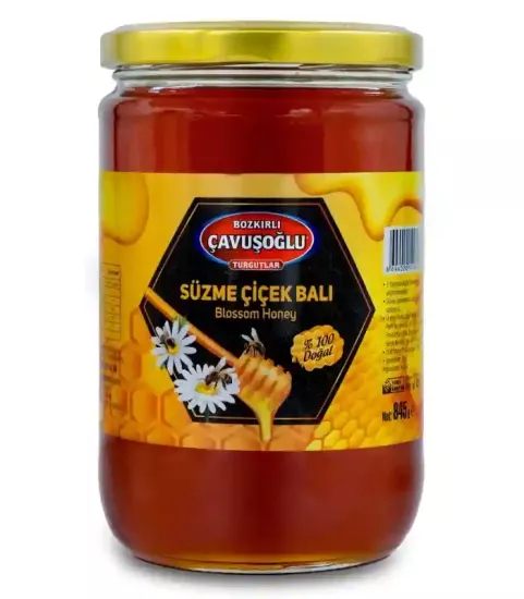 Doğal Süzme Çiçek Balı 845g Cam Kavanoz