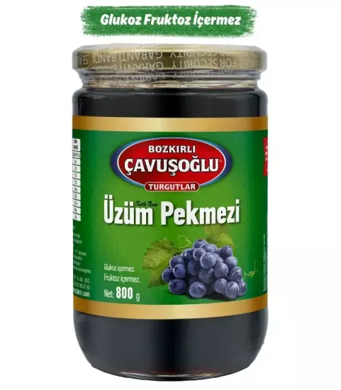 Çavuşoğlu Üzüm Pekmezi Cam Kavanoz 800g